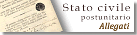 Stato civile postunitario - Allegati