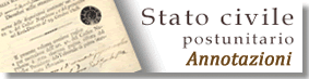 Stato civile postunitario - Annotazioni